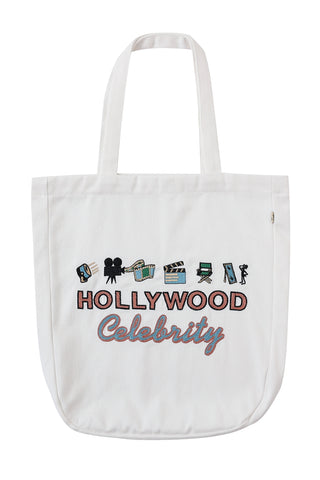 Hollywood Celebrity Embroidered Tote Bag