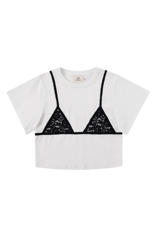 Black Lace Bikini Bod Tommy Tee