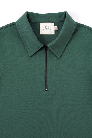 Green Zip Tommy Polo Shirt