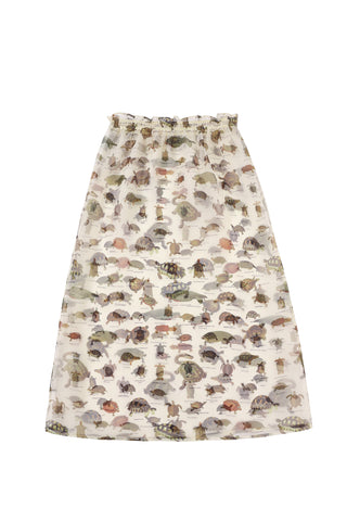 Sheer Chiffon Turtle Skirt