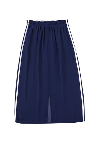 Sheer Navy Sporty Chiffon Skirt