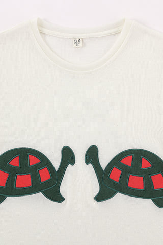 Turtle Boobs Wool Blend Tommy Tee