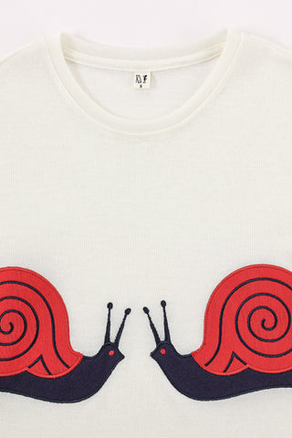 Snail Boobs Wool Blend Tommy Tee