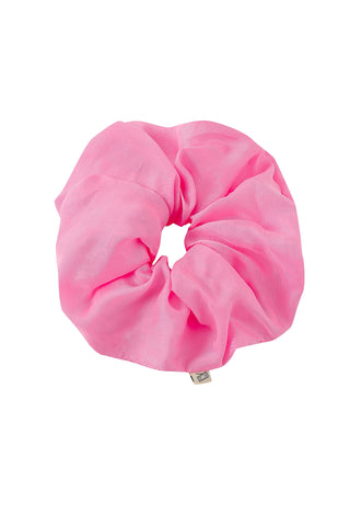 Pink Cupro Jumbo Scrunchie