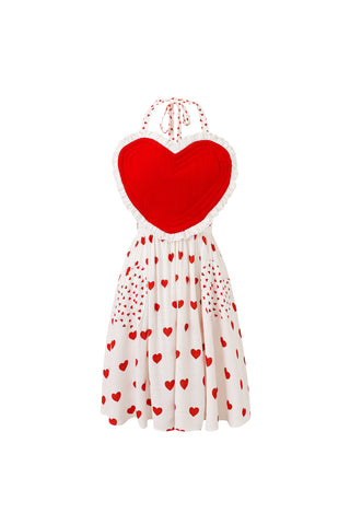 PRE-ORDER: Fester Valentine Linen Apron Dress