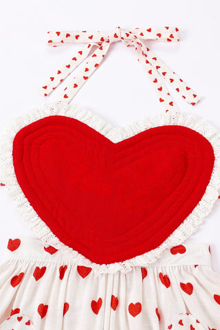 PRE-ORDER: Fester Valentine Linen Apron Dress