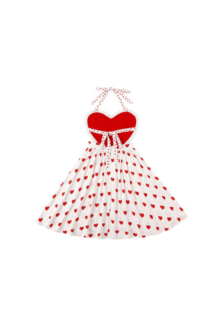 PRE-ORDER: Fester Valentine Linen Apron Dress