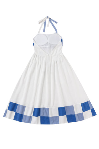 Mama Mia Apron Dress Blue/White