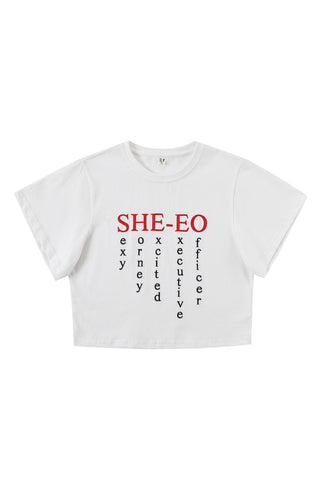 SHE-EO Tommy Tee White