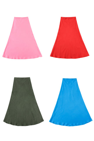 Japanese Cupro Bias Cut Skirt Pool