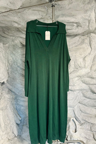 SAMPLE #106 - 1X Green Polo Viscose Sweater Dress