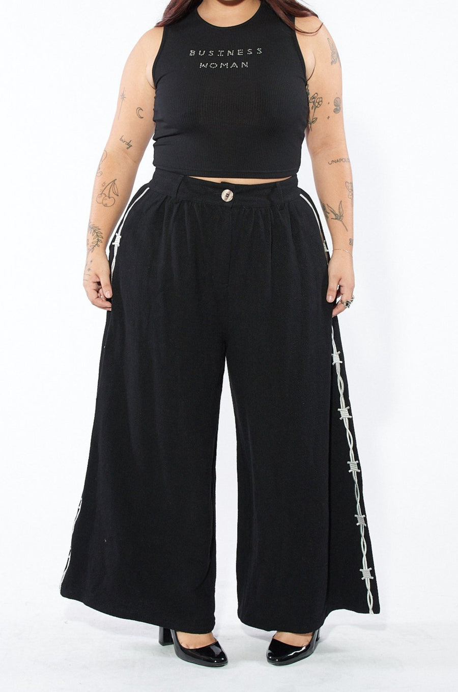 Pammy Linen Wide Leg Trousers