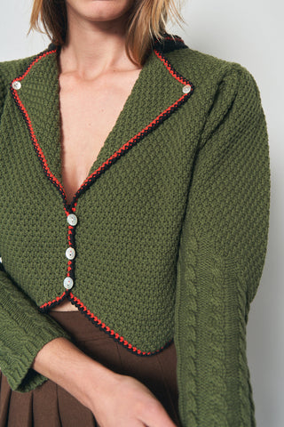 Moss Green Cardigan