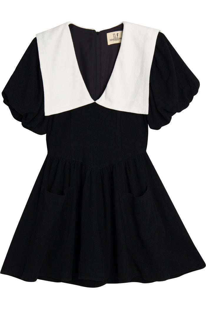 Puritan Linen Mini Dress Black – Fashion Brand Company