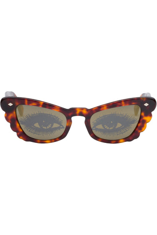 Butterfly Glamour Eyes Sunglasses Tortoise