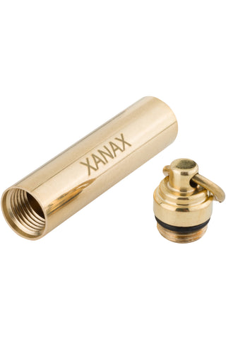 XANAX Brass Pill Holder Keychain