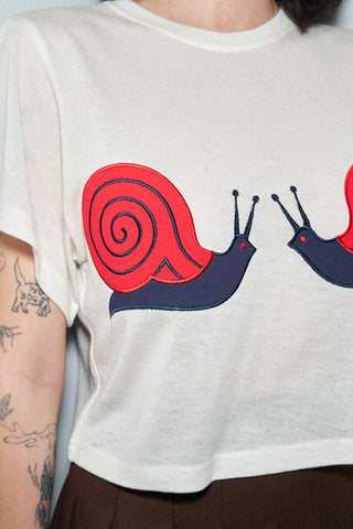 Snail Boobs Wool Blend Tommy Tee