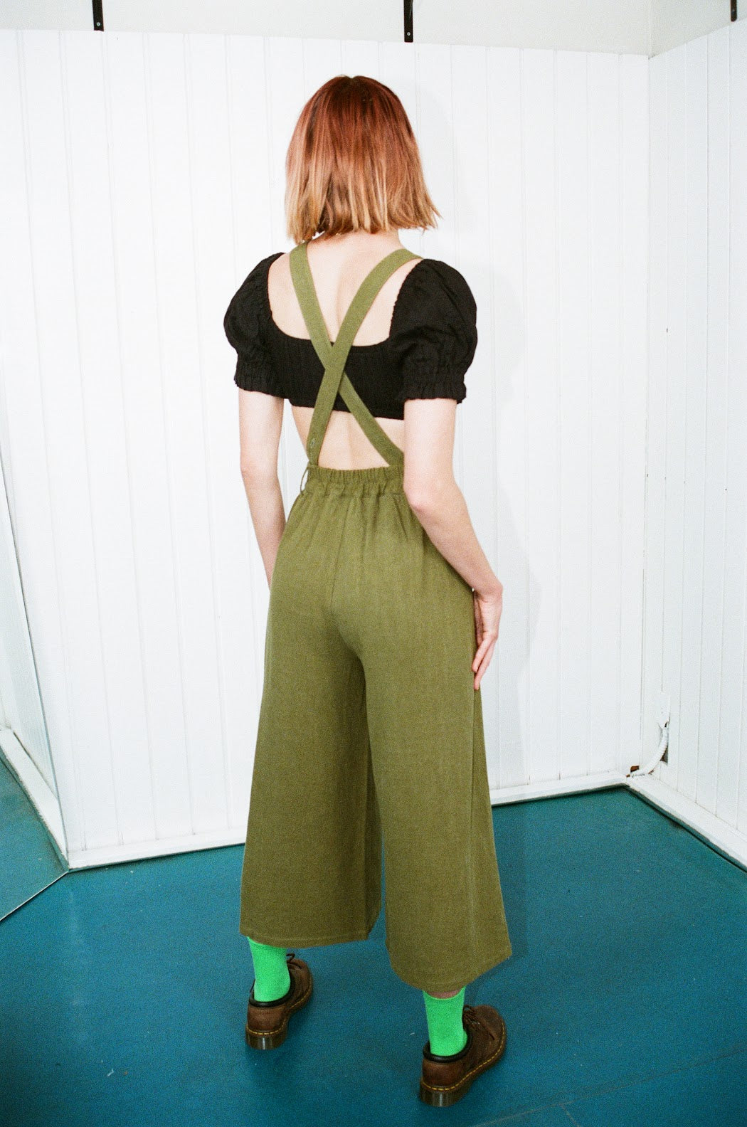 Moss Suspender Linen Wide Leg Trousers – Fashion Brand Company